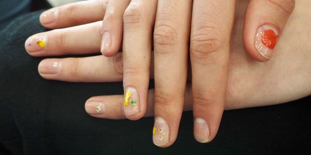 Preen AW17 pressed flower nails