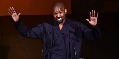 Kanye West giving speech | ELLE UK