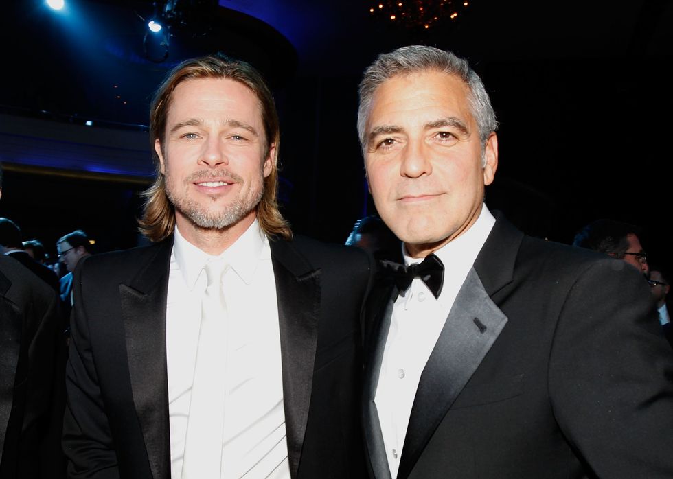 George Clooney and Brad Pitt | ELLE UK