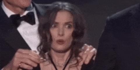 Winona Ryder SAG Awards Facial Expressions