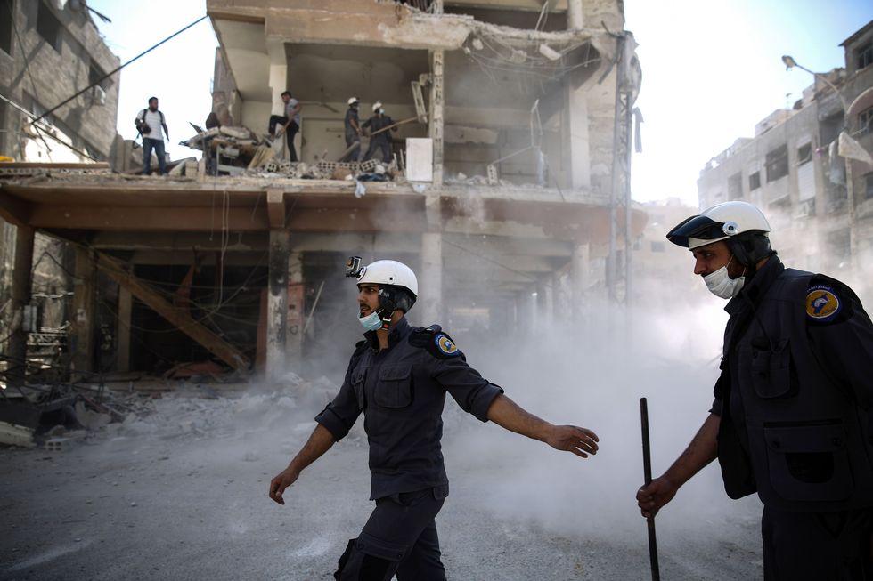 White Helmets working in Syria | ELLE UK