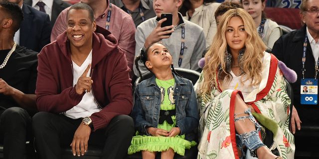 Beyonce, Jay Z and Blue Ivy at All Star basketball game in New Orleans | ELLE UK
