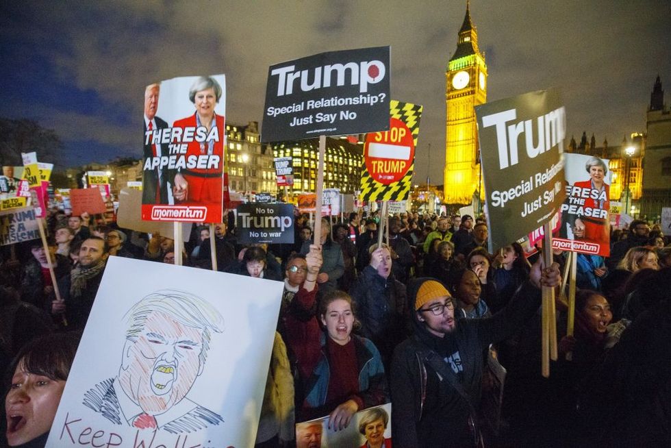 Trump protest in London