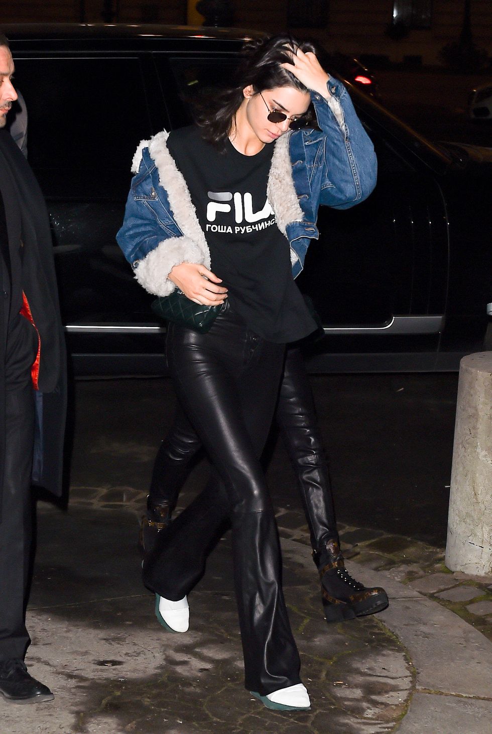 Kendall Jenner wearing Fila