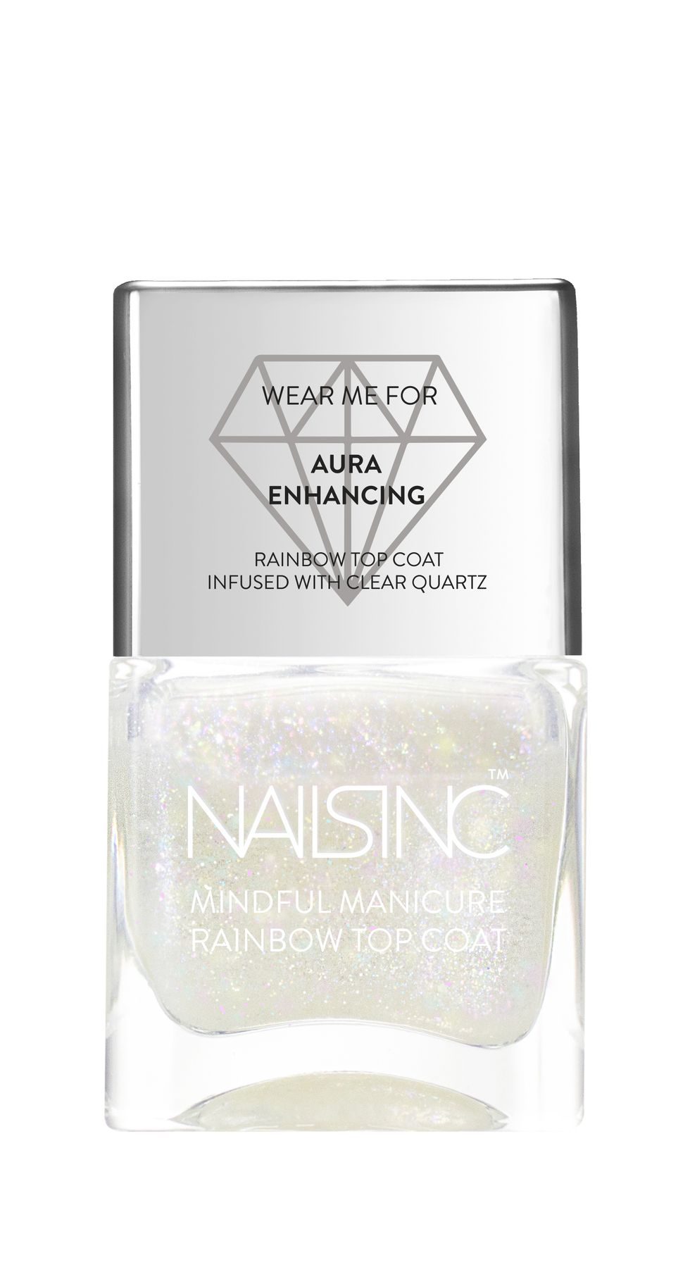 Nails Inc Good Vibes Only Rainbow Top Coat