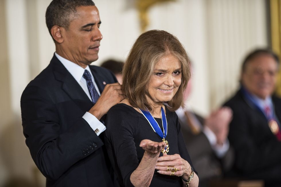 Barack Obama and Gloria Steinem | ELLE UK
