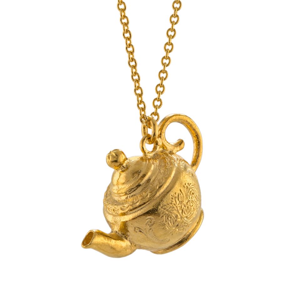 Pendant, Locket, Necklace, Jewellery, Fashion accessory, Chain, Frog, Toad, Brass, Gold, 