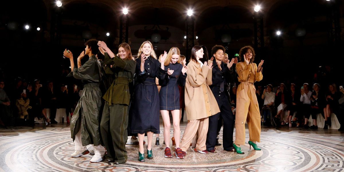 Kaia Gerber leads the Stella McCartney Paris Fashion Week catwalk