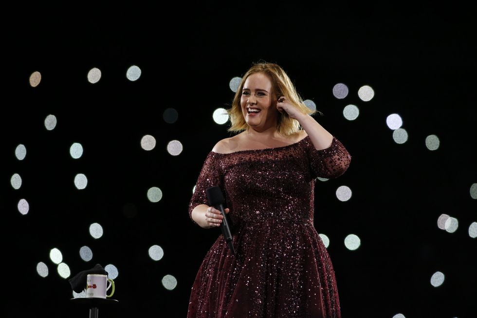 Adele performing in Brisbane, Australia