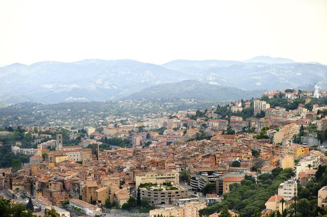 City of Grasse in France - A view of Grasse, a small city in the Alpes Maritimes, on the french riviera. in Southern France. The town is considered the world's capital of perfume.