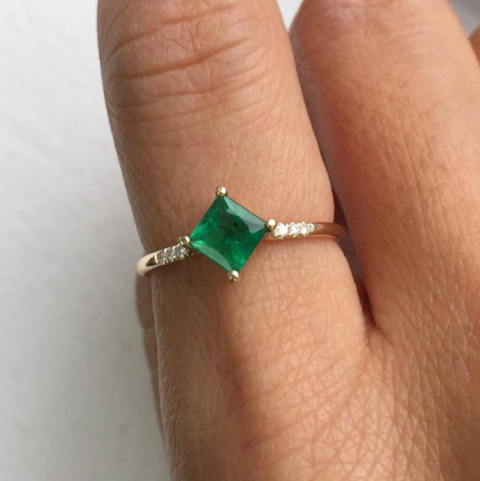 Jennie Kwon Coloured Engagement Ring