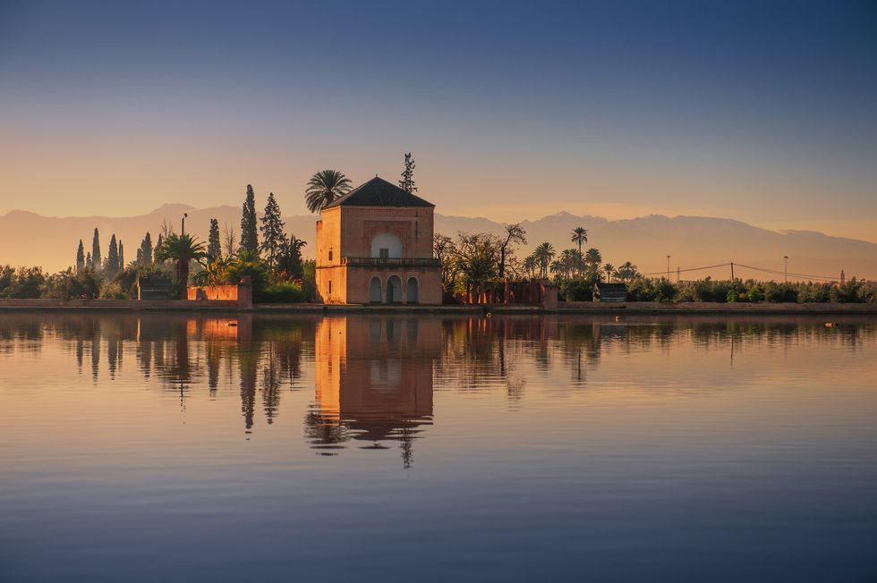 Sky, Reflection, Water, Lake, Reservoir, Landmark, Morning, Evening, Sunset, Calm, 