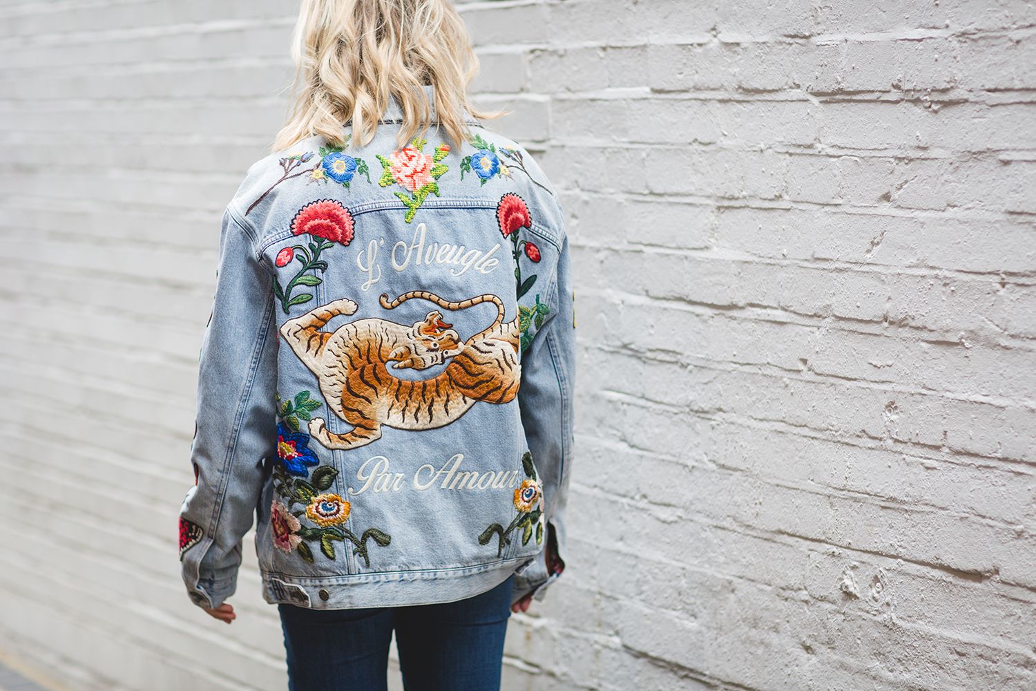 gucci inspired denim jacket