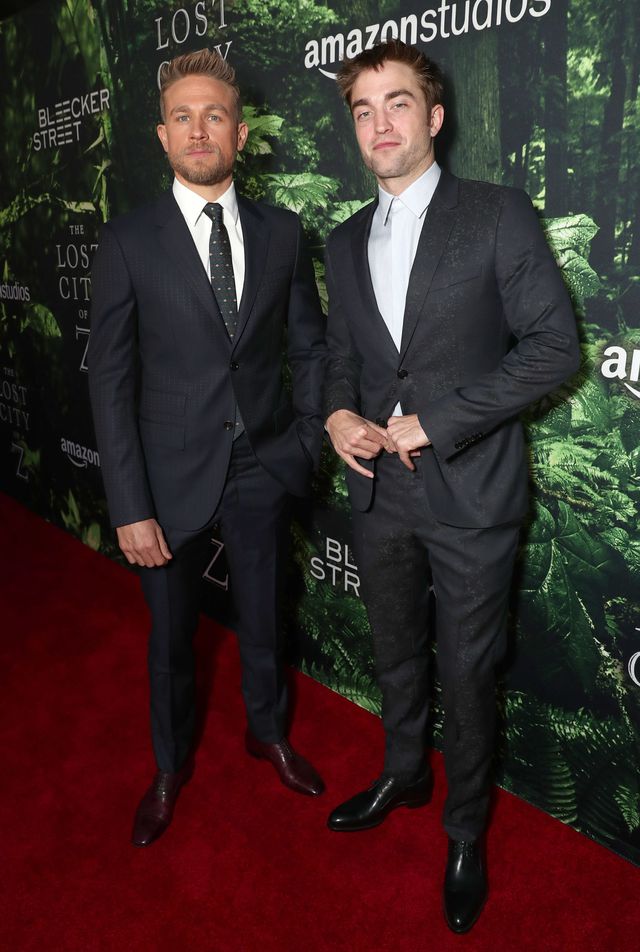 Charlie Hunnam, Robert Pattinson look awkward at The Lost City of Oz screening