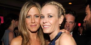 Jennifer Aniston and Chelsea Handler at Vanity Fair party