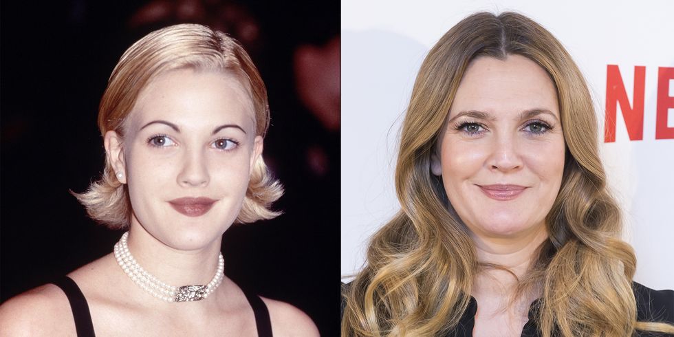 Drew Barrymore Eyebrows Before And After