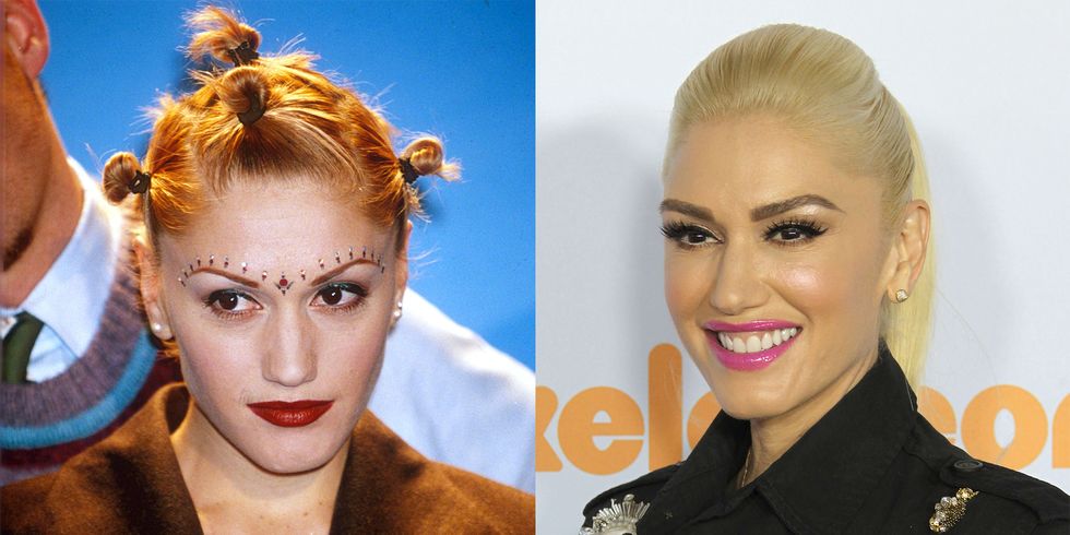 Gwen Stefani Eyebrows Before And After