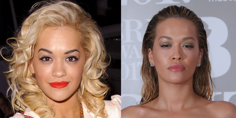 Rita Ora Eyebrows Before And After