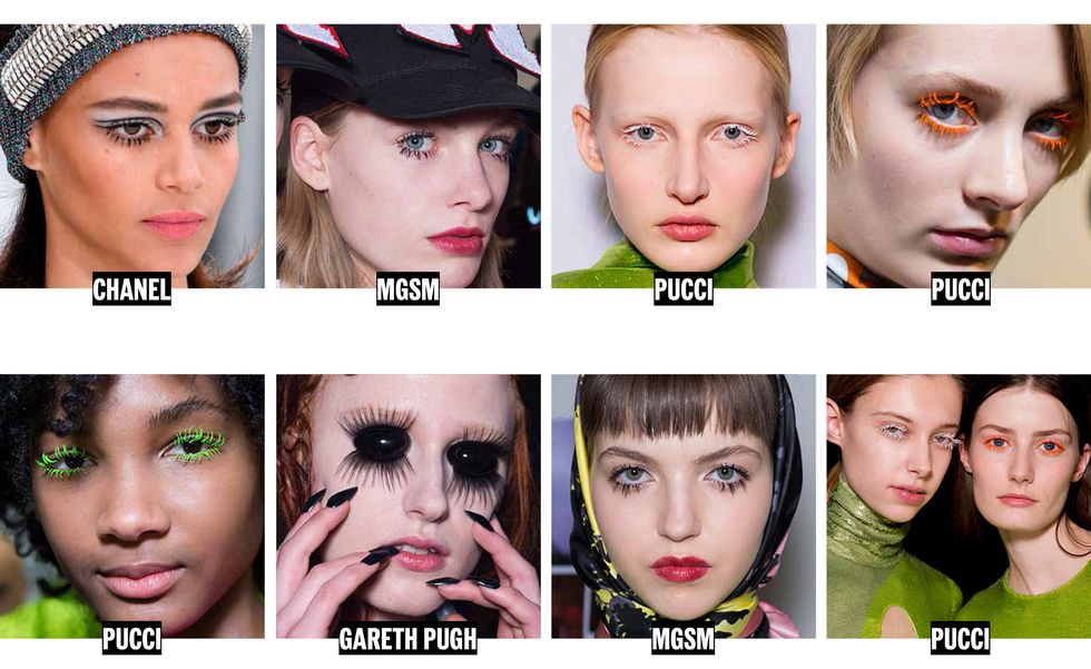 ELLE beauty trends AW17 lashes