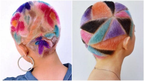Why Rainbow Hair Carving Is The Awesome Shaved Head Hair Art You Need To See Why Rainbow Hair Carving Is The Awesome Shaved Head Hair Art You Need To See