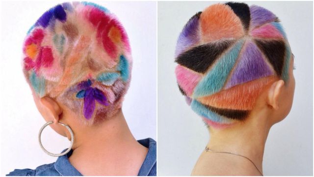 Rainbow Hair Carving