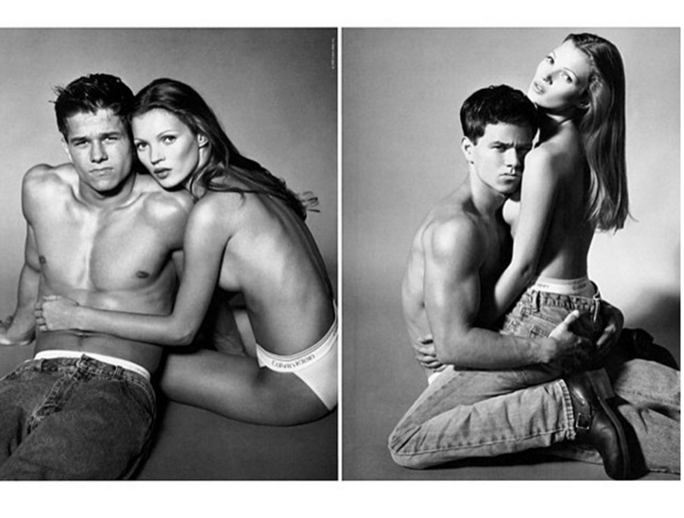 Kate Moss and Marky Mark for Calvin Klein Underwear