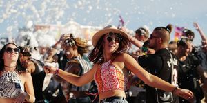 girl dancing at a music festival