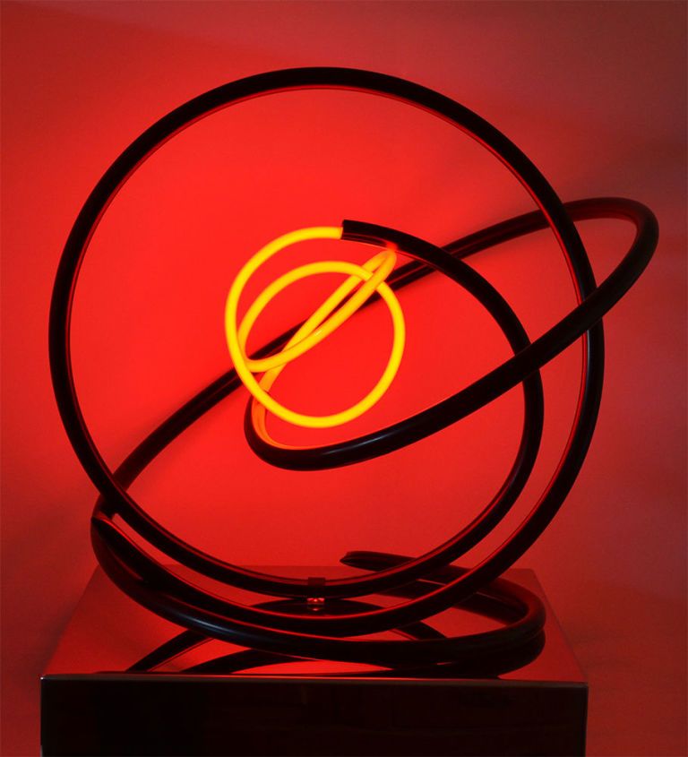 Red Neon by Zoe Grace, Morphosis at  West Contemporary, Gallery Different, 14 Percy St, London