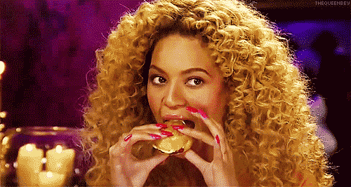 Beyoncé eats gif