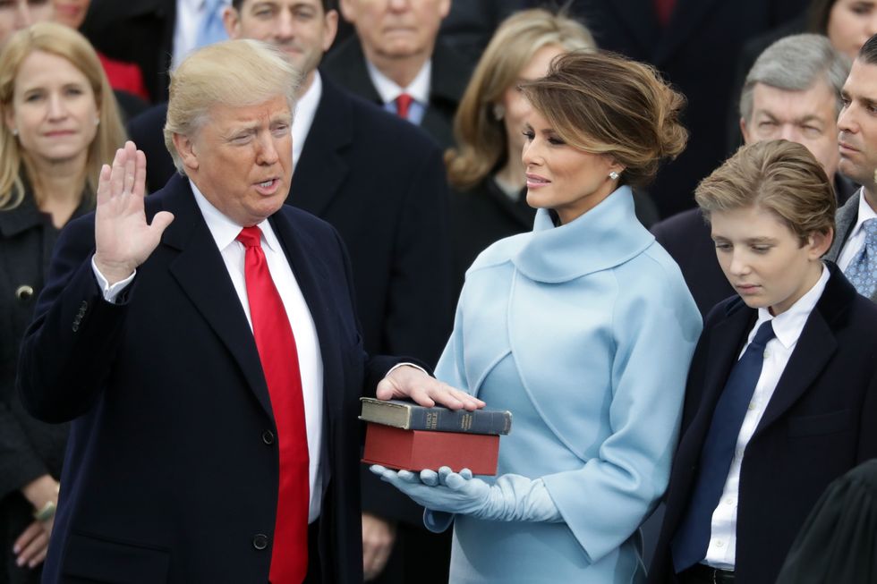 Melania Trump at inauguration | ELLE UK