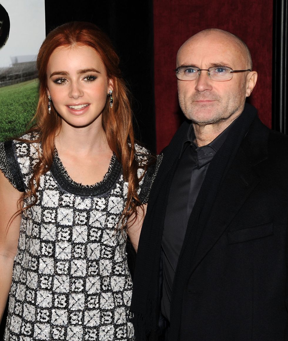 Lily and Phil Collins | ELLE UK