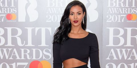 Maya Jama at the Brit Awards 2017
