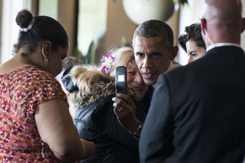 Barack Obama selfie | ELLE UK