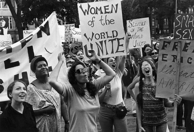 women protest for equality