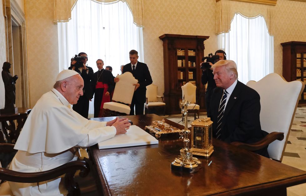 Trump meets Pope | ELLE UK