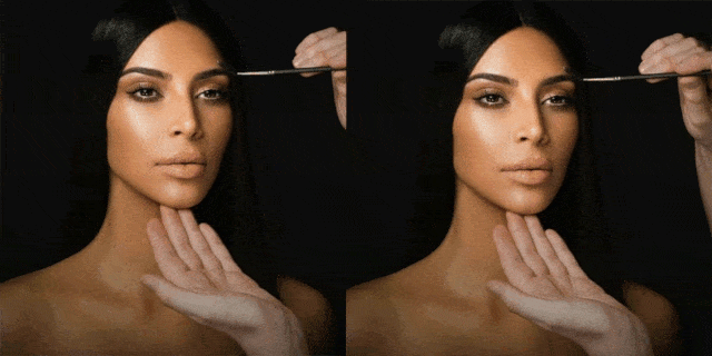 Kim Kardashian Instagram face