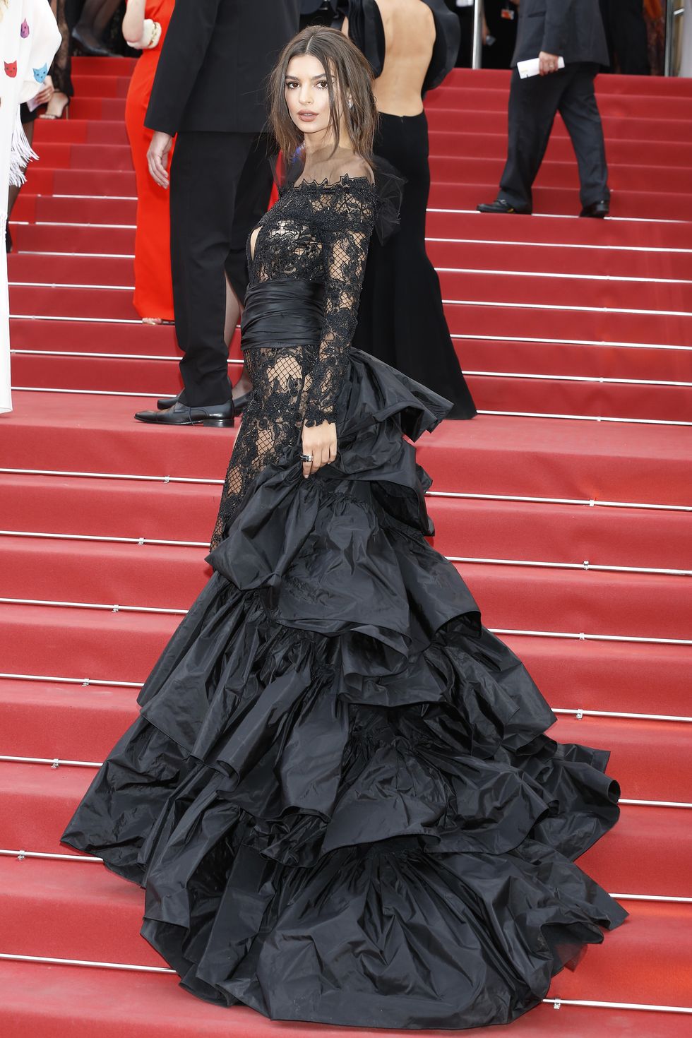 Red carpet, Dress, Red, Clothing, Gown, Carpet, Fashion, Flooring, Haute couture, Premiere, 