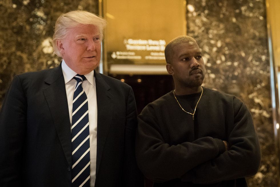 Donald Trump and Kanye West | ELLE UK
