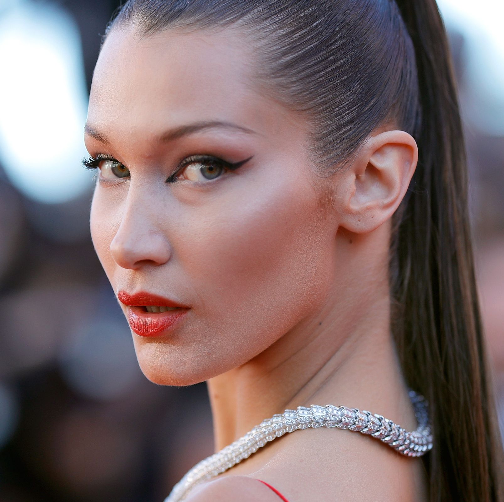 Bella Hadid Just Debuted a Jet-Black Pixie Cut Hairstyle, Complete With a Micro-Fringe