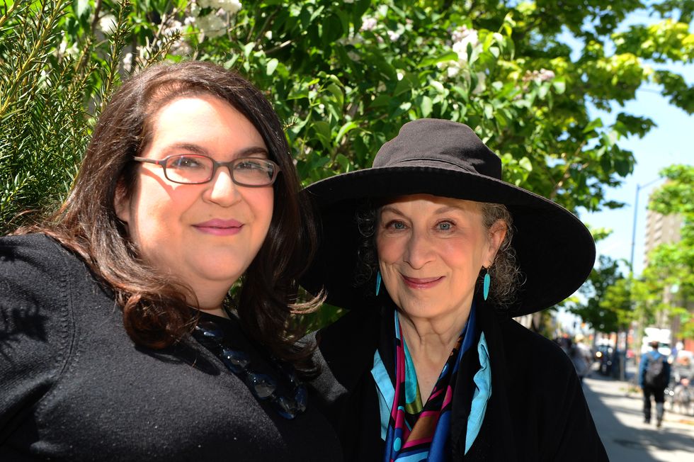Naomi Alderman with her 'mentor', Margaret Atwood | ELLE UK