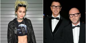 Miley Cyrus, Domenico Dolce and Stefano Gabbana | ELLE UK