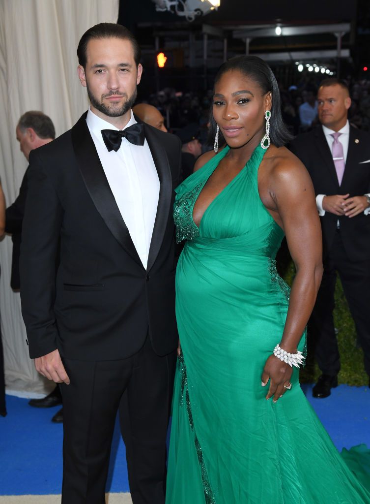 serena williams and alexis ohanian at the met gala
