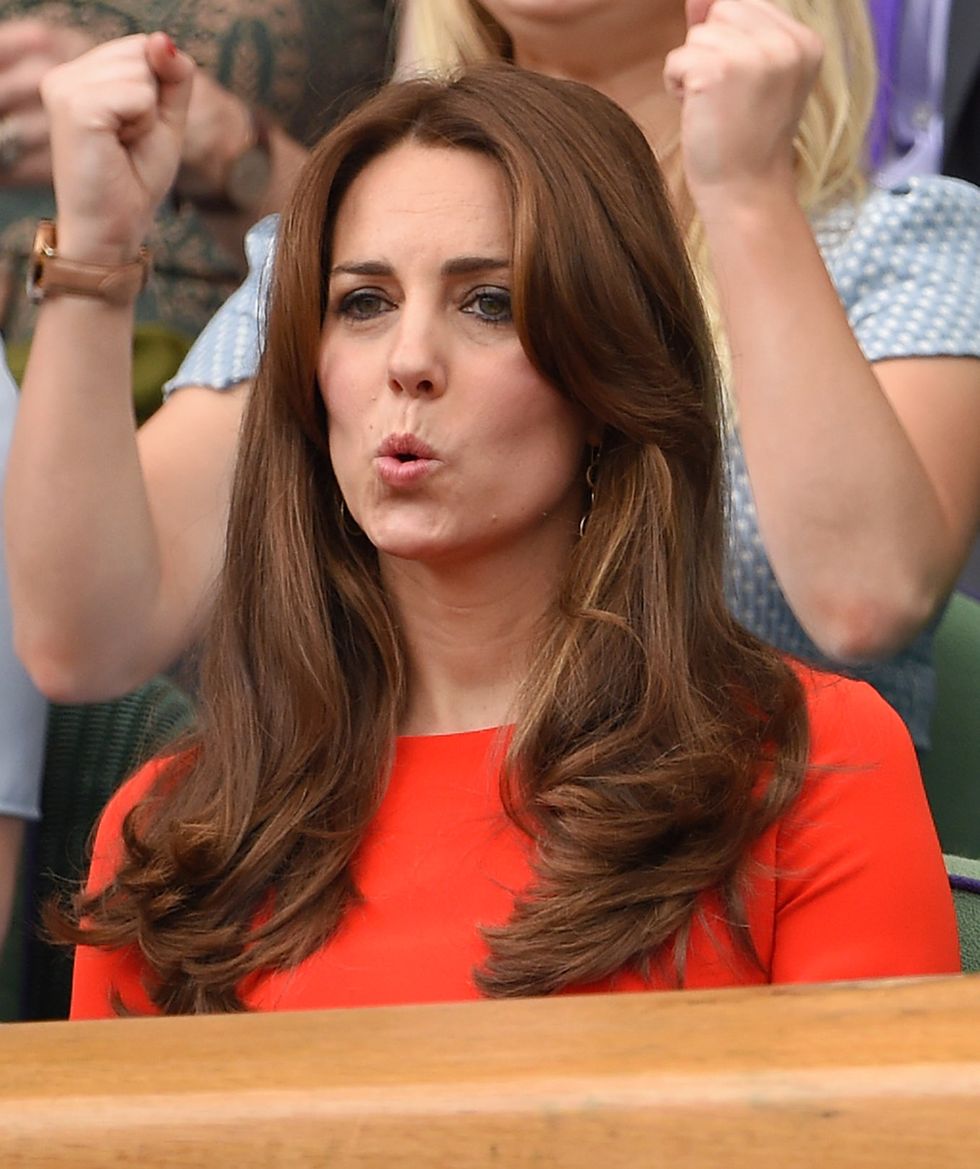 Kate Middleton face at Wimbledon