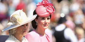 Kate Middleton duchess of cambridge wearing pink trooping the colour 2017