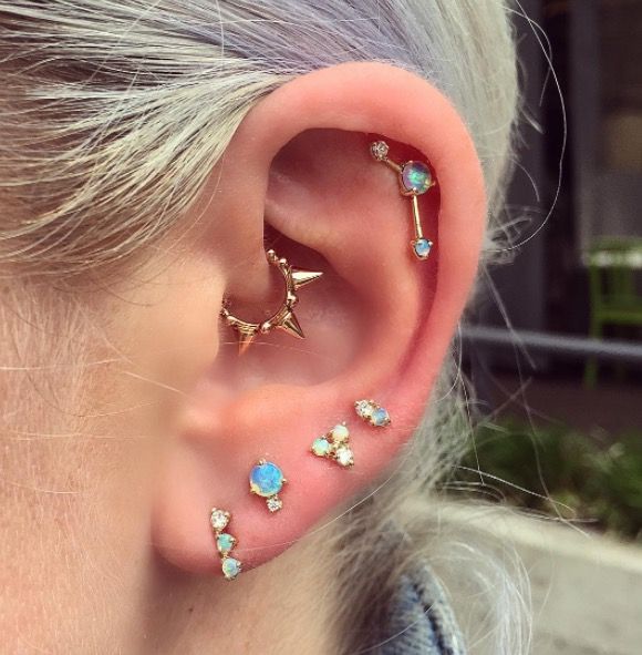 Ear Piercings - Multiple Ear Piercings 