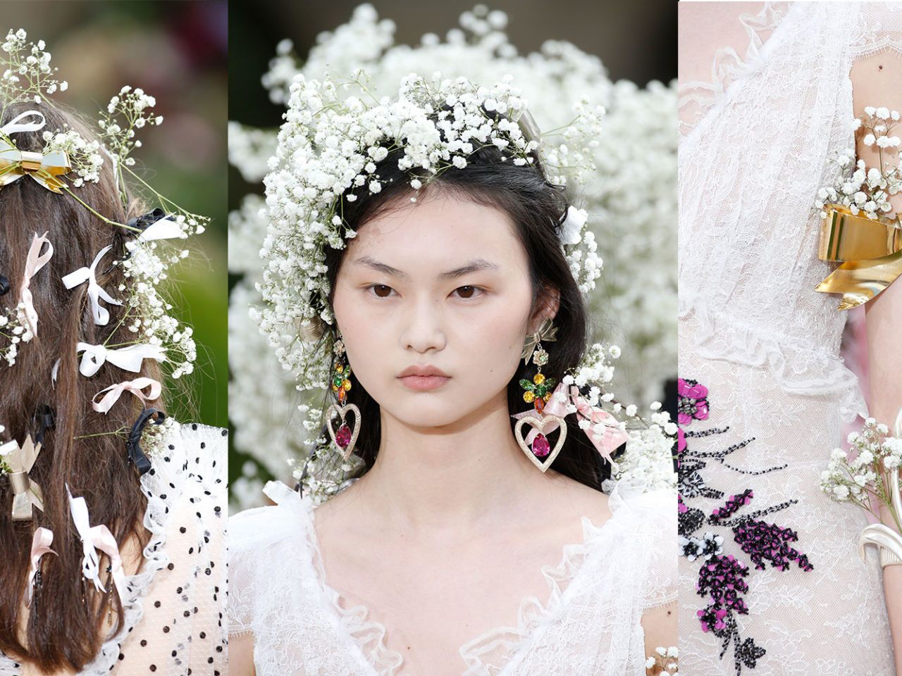 Strawberries Bows And Bridal Blossom Rodarte s SS18 Hair And