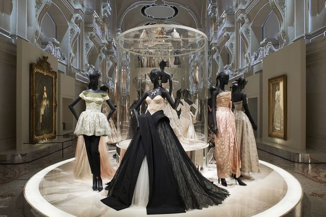 Dresses at the Dior retrospective in Paris | ELLE UK