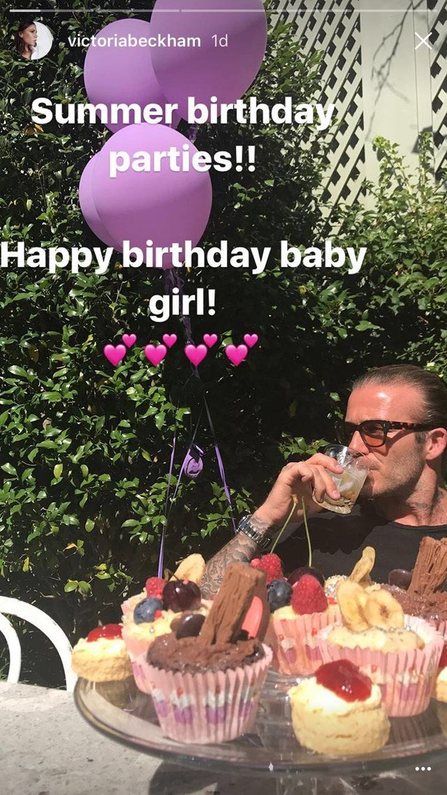 David Beckham relaxes after icing biscuits at his daughter's birthday | ELLE UK