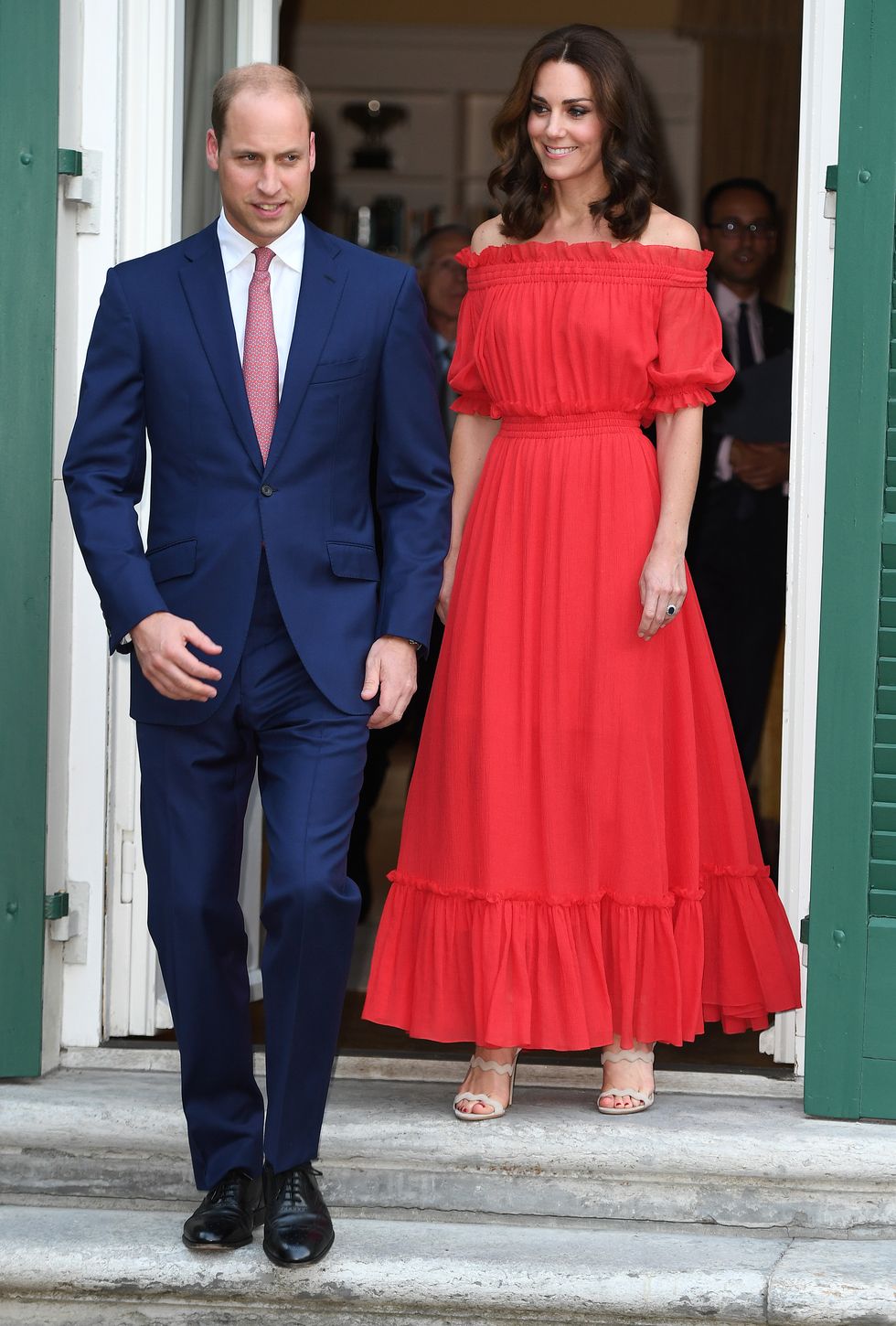 Kate Middleton and Prince William at The Queen's Birthday Party at the British Ambassadorial Residenceduring