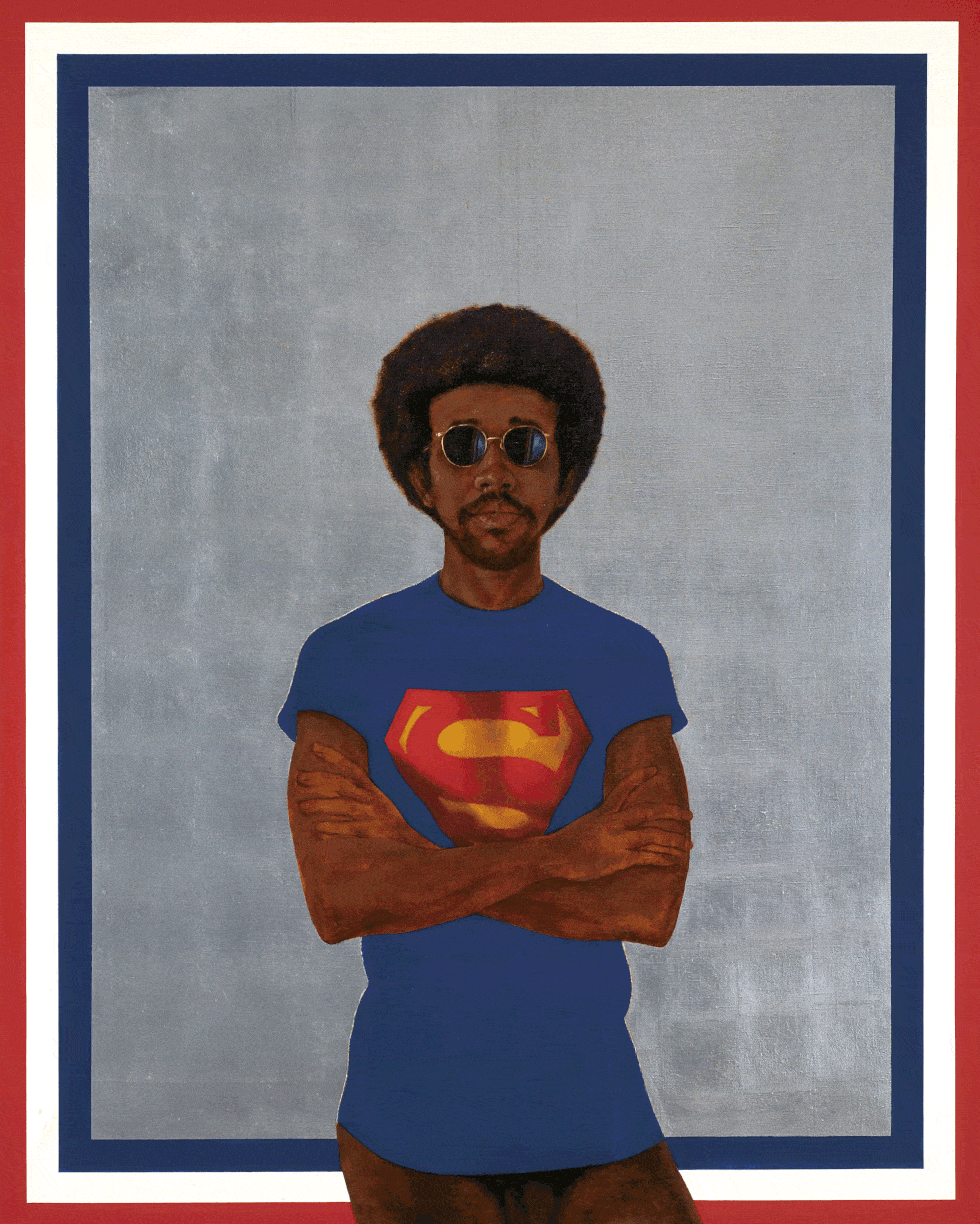 Barkley L. Hendricks, Icon for My Man Superman (Superman Never Saved Any Black People - Bobby Seale), 1969